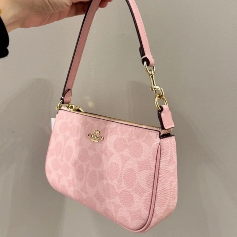 Coach Light Pink Signature Shoulder Bag